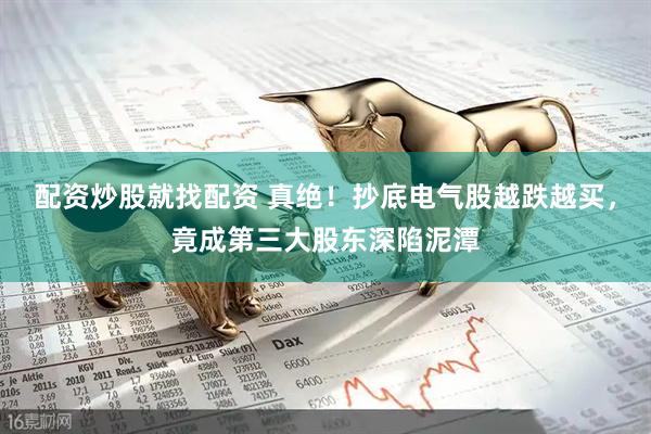配资炒股就找配资 真绝！抄底电气股越跌越买，竟成第三大股东深陷泥潭